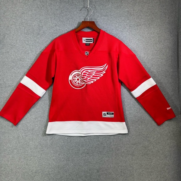 Reebok Women’s Detroit Red Wings Jersey – Med – Classic Winged Wheel Logo - Picture 1 of 12